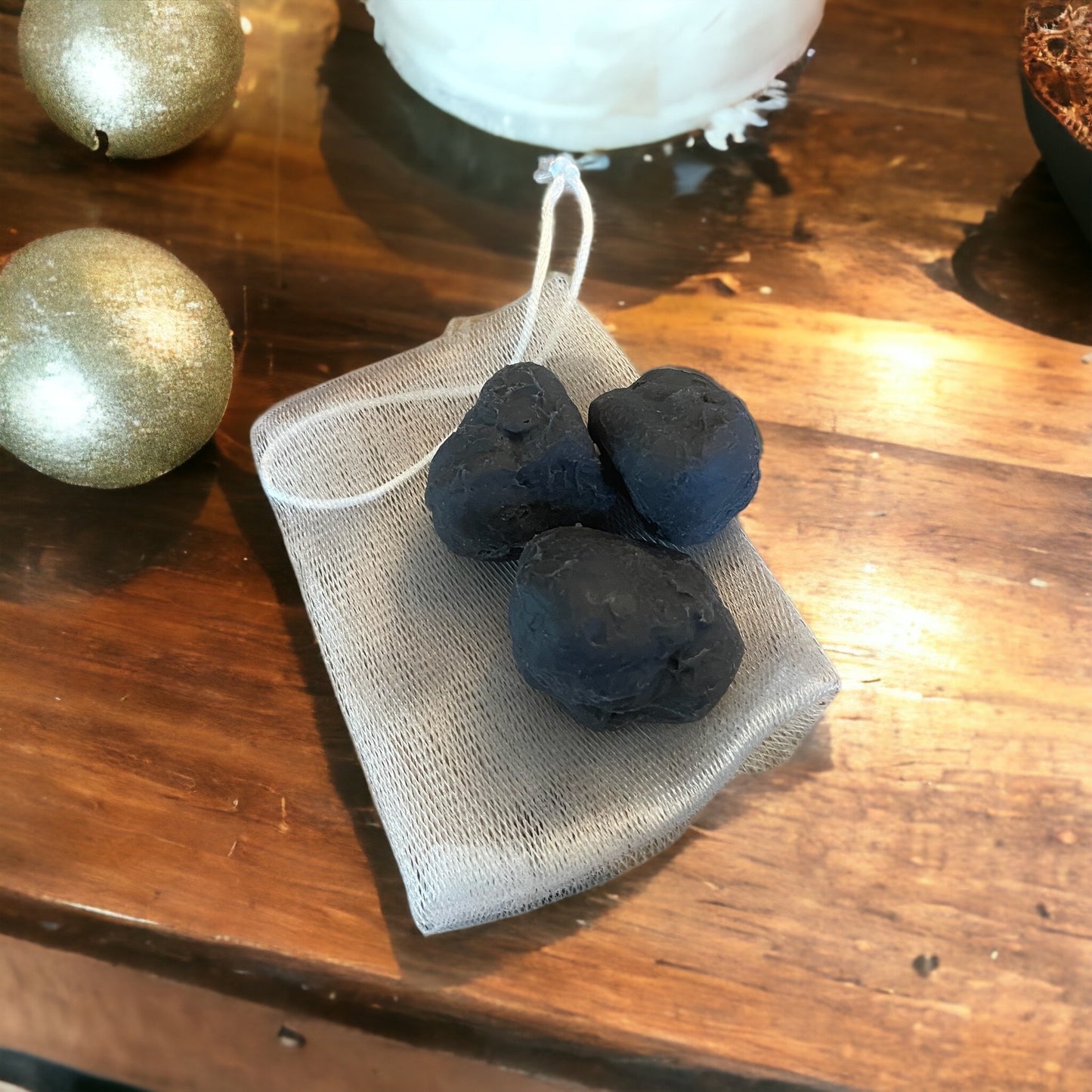 Goat Milk Soap | Lumps of Coal Soap in Black Sea Scent | Handmade, Handcrafted Soap