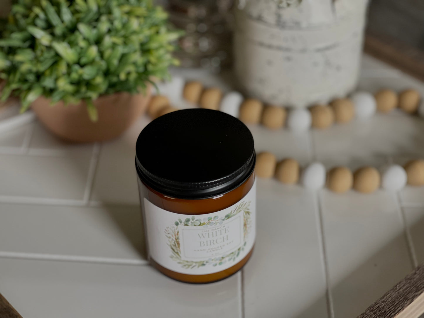 Soy Candle | 8 oz. Candle in Amber Jar - 2n2ranch