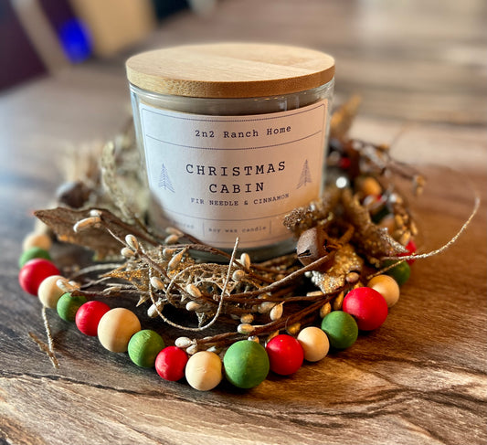 Christmas Soy Three Wick Soy Candle Candle| 12 ounces | Fall Candle