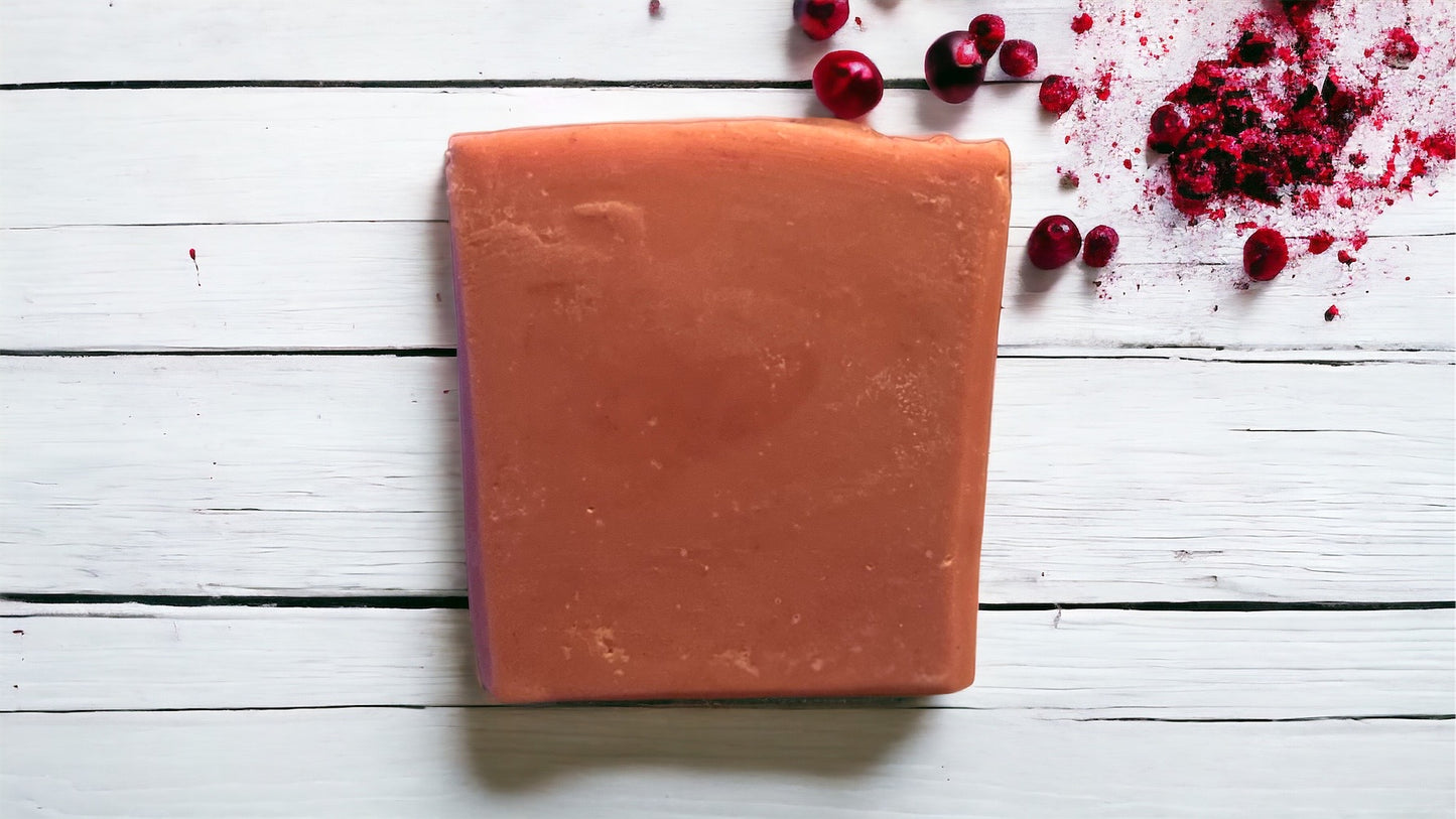 Goat Milk Soap | Frosted Cranberry | Handmade, Handcrafted Soap