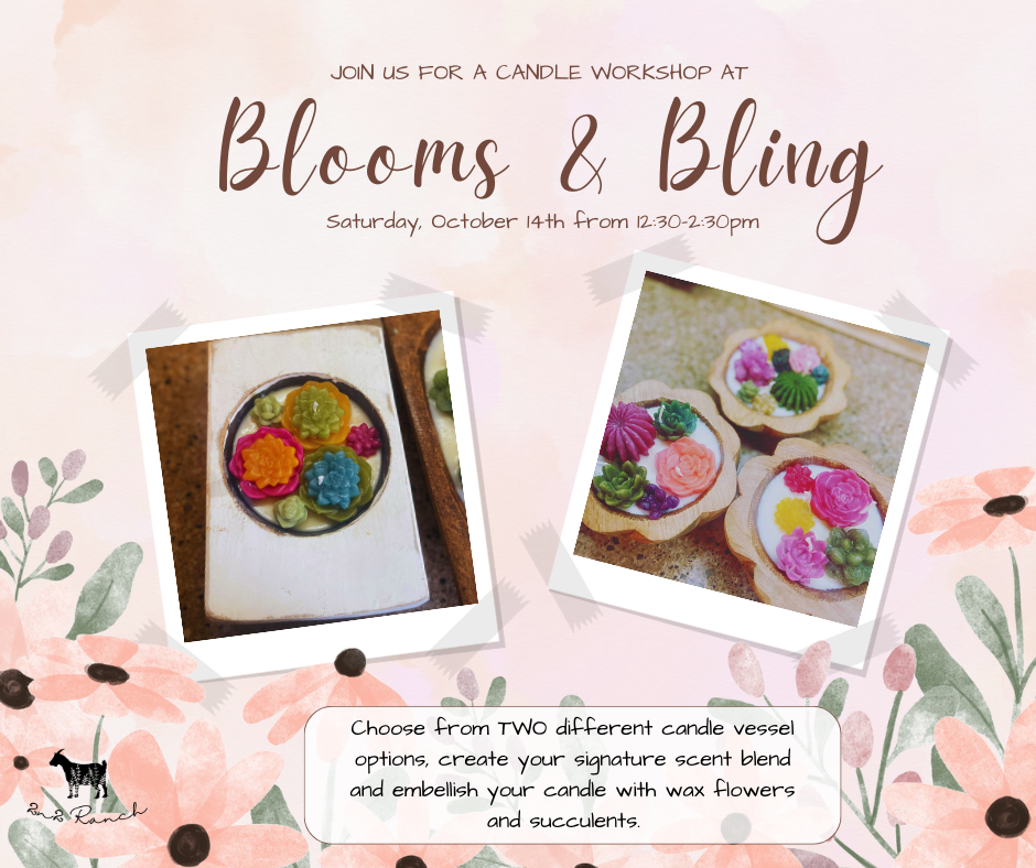 Fall Candle Workshop- Blooms & Bling Private Party