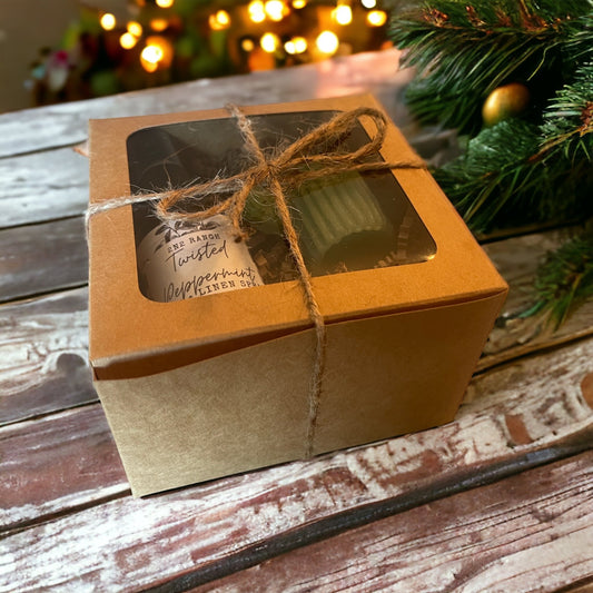 Christmas Gift box with 2 oz. Room Spray and 2 oz. Cactus Candle