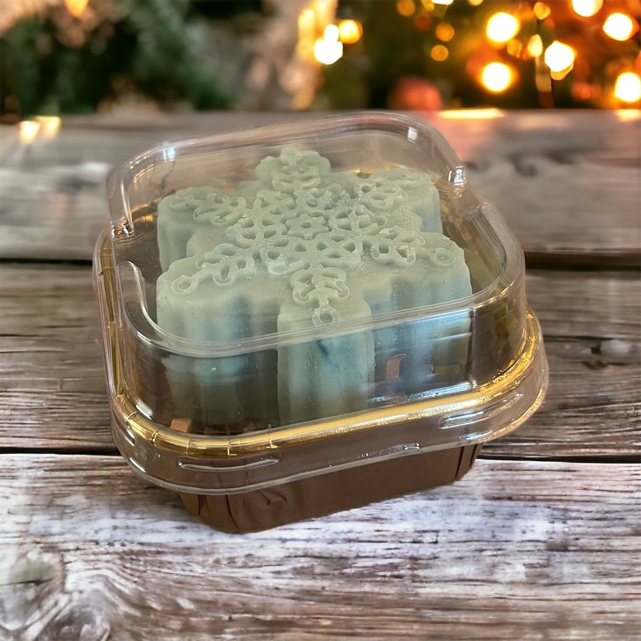 Goat Milk Soap | Frosted Sugar Plum Snowflake Soap | Handmade, Handcrafted Soap
