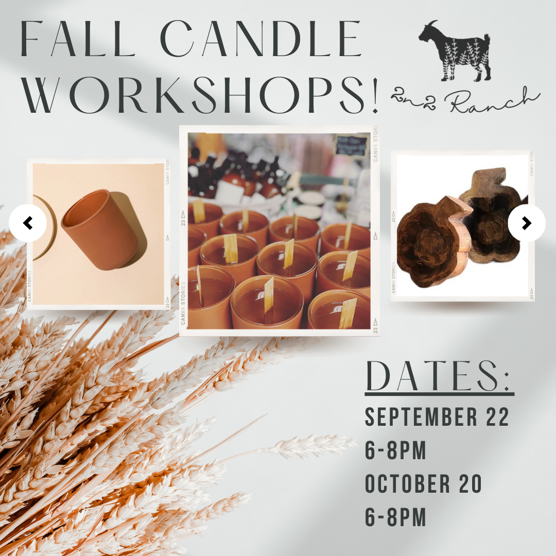 Fall Candle Workshop- October 8th in Niobrara, NE