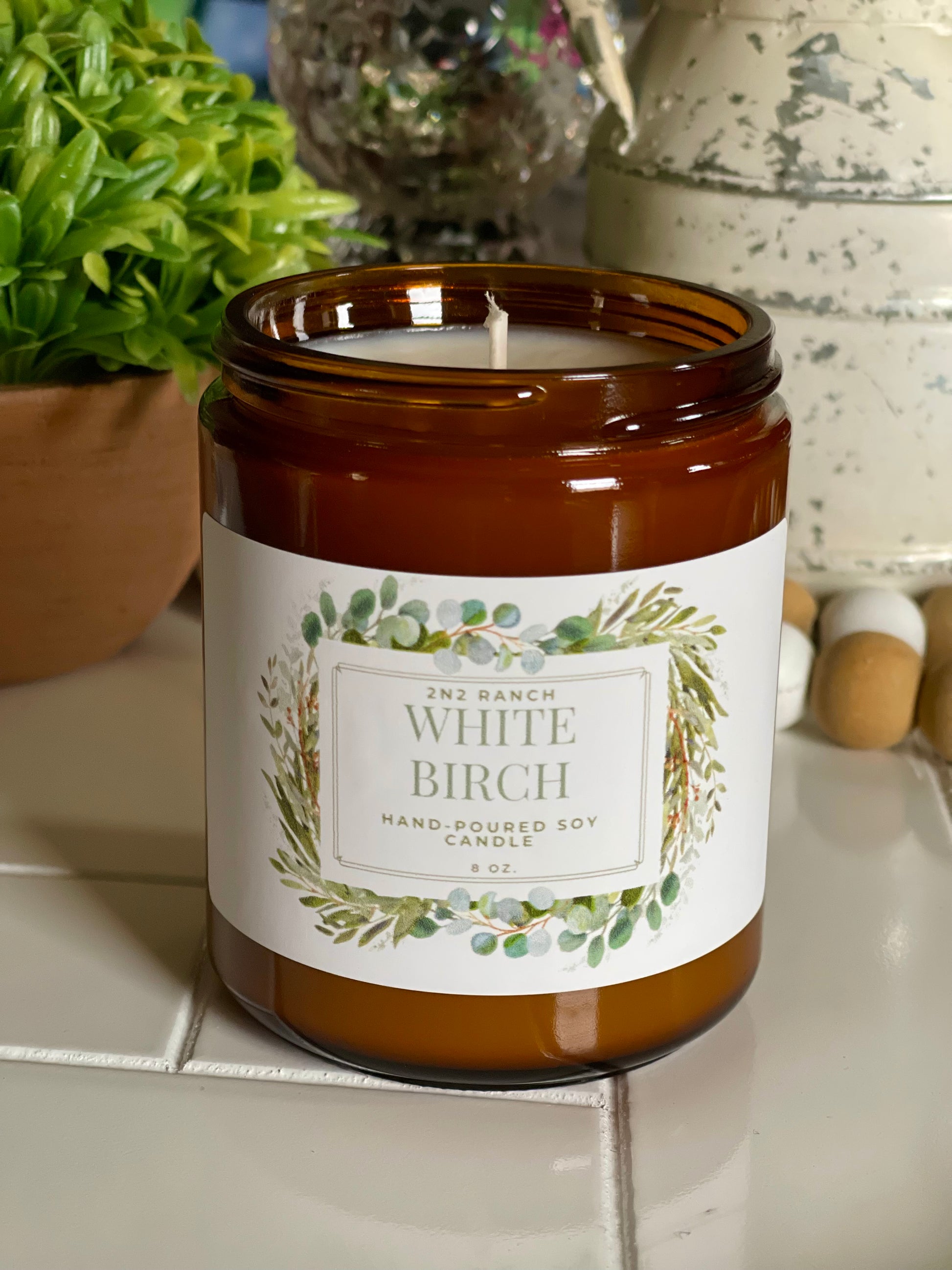 Soy Candle | 8 oz. Candle in Amber Jar - 2n2ranch
